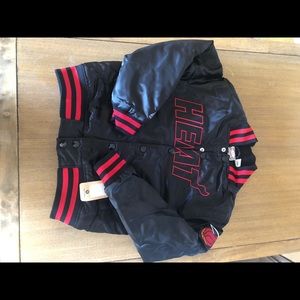 NWT satin NBA kids jacket